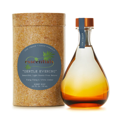Esscentials Gentle Evening Fragrance Mist by Scent Beauty - Beautiful and Light Spray Fragrance from Nature - Vegan and Non-Toxic Mist Featuring Notes of Ylang Ylang and White Amber - 2.0 Oz / 60ml
