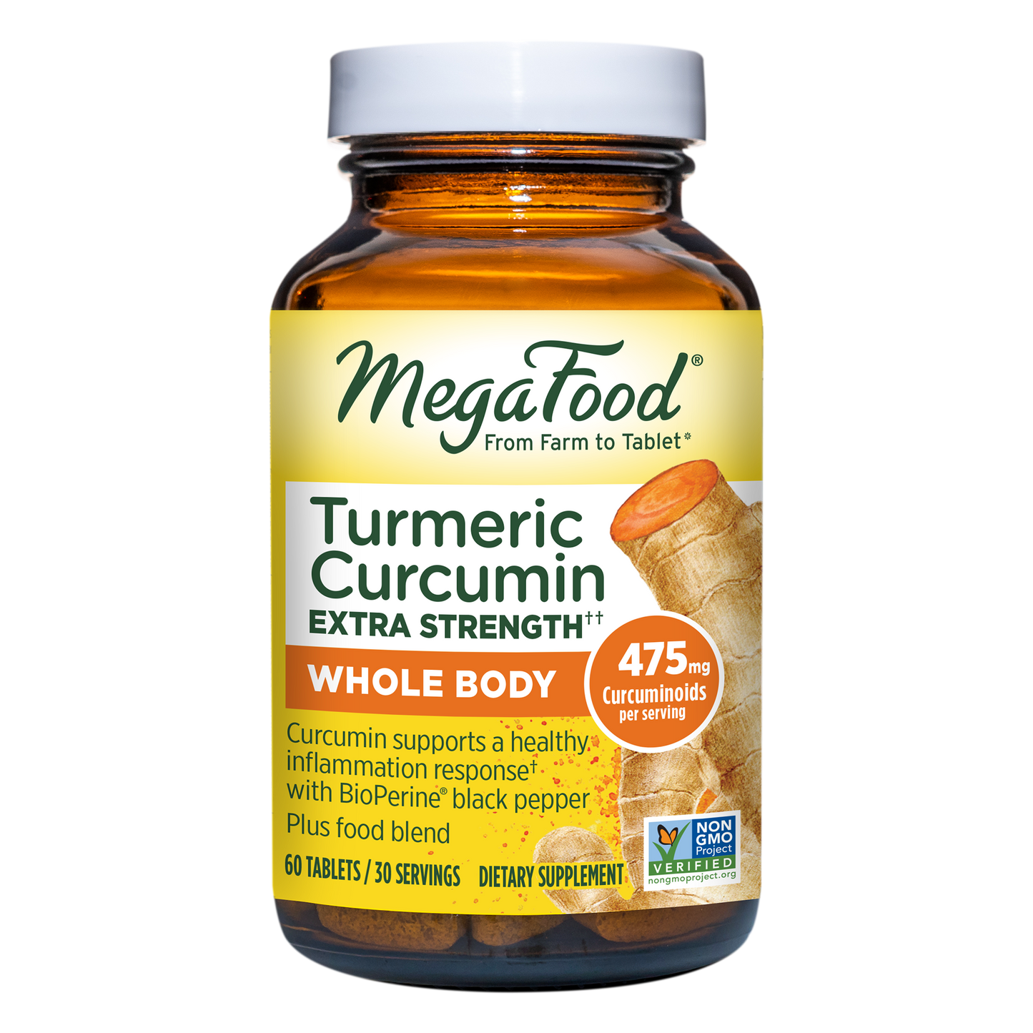 Megafood - Turmeric Strength For Whole Body 60 Tablets 133648