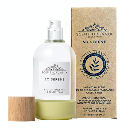 Scent-Organix So Serene Perfume for Men & Women by Scent Beauty - Citrusy and Fruity Scent with Notes of Mandarin, Wild Freesia & Green Tea - Non-Toxic, Vegan & Biodegradable Perfume - 1.7fl Oz