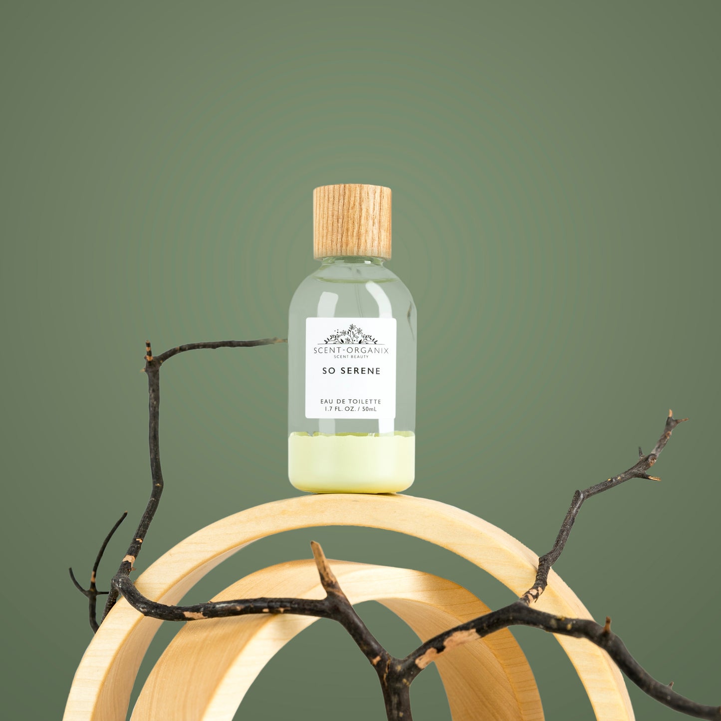 Scent-Organix So Serene Perfume for Men & Women by Scent Beauty - Citrusy and Fruity Scent with Notes of Mandarin, Wild Freesia & Green Tea - Non-Toxic, Vegan & Biodegradable Perfume - 1.7fl Oz