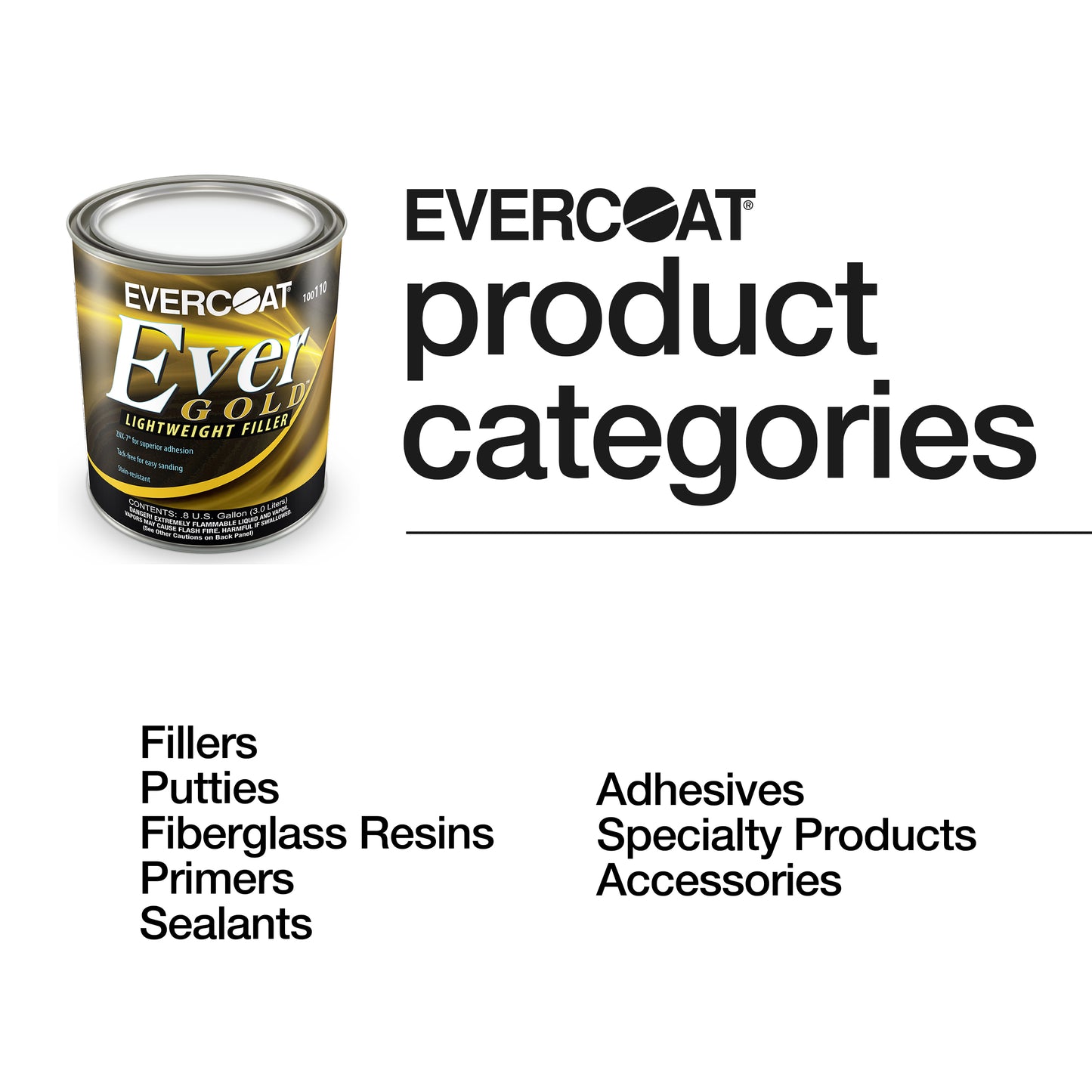Evercoat 110 EverGold Body Filler - 0.8 Gallon