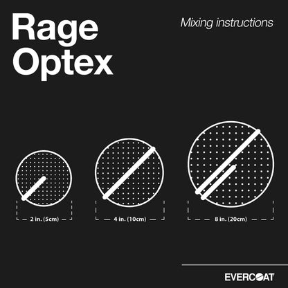 Evercoat Rage Optex - Sanding Body Filler for Steel, Fiberglass, Aluminum and More - 128 Fl Oz