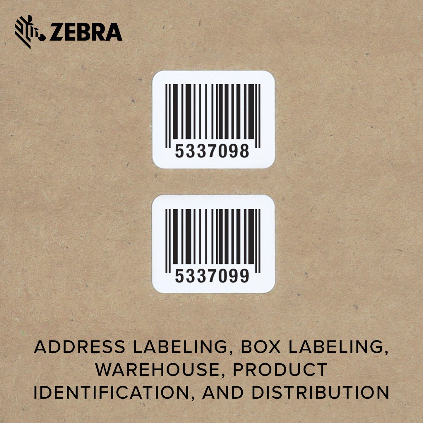 Zebra 10015784 Technologies Z-Perform 2000D Paper Label, Direct Thermal, Perforated, 1.25" Width x 1" Length, 1" Core, 5" Outer Diameter (Pack of 6)