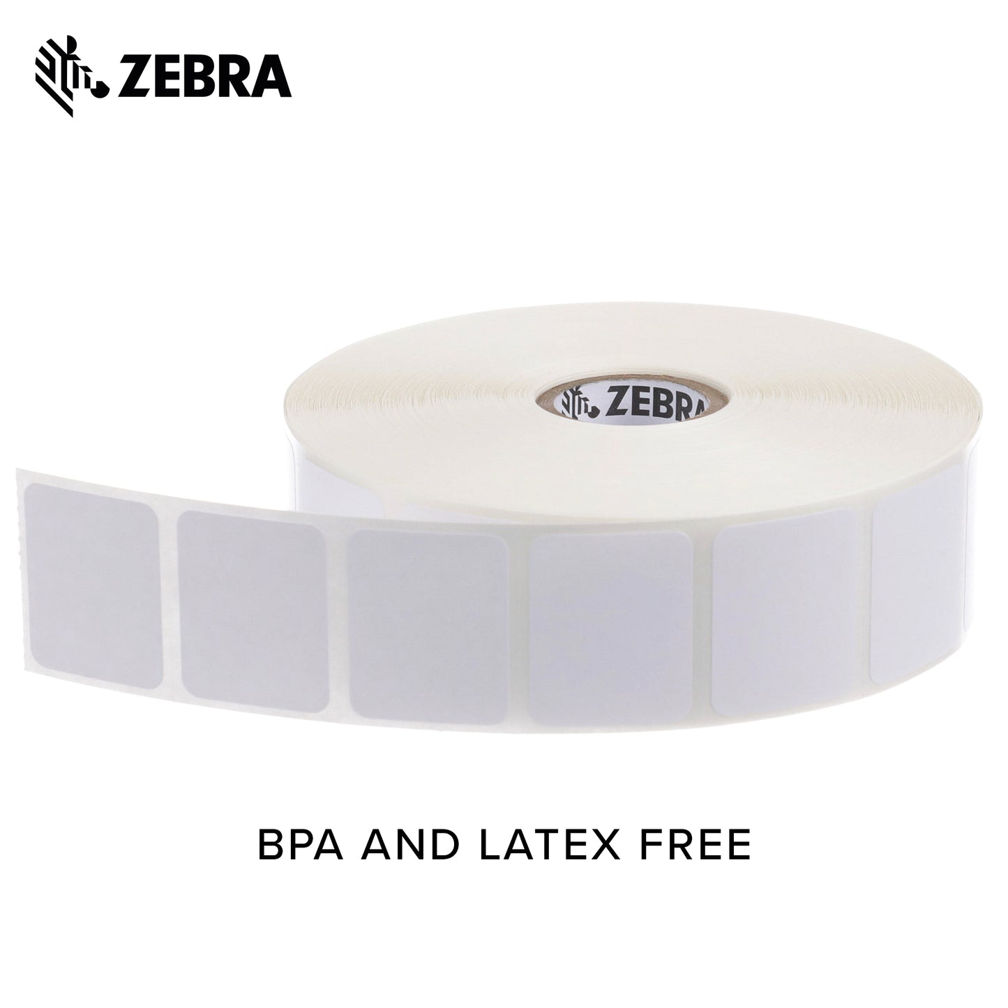 Zebra 10015784 Technologies Z-Perform 2000D Paper Label, Direct Thermal, Perforated, 1.25" Width x 1" Length, 1" Core, 5" Outer Diameter (Pack of 6)
