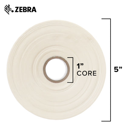Zebra 2 x 1.25 in Thermal Transfer Polyester Labels Z-Ultimate 3000T Permanent Adhesive Shipping Labels 1 in Core 8 rolls 10031645SP