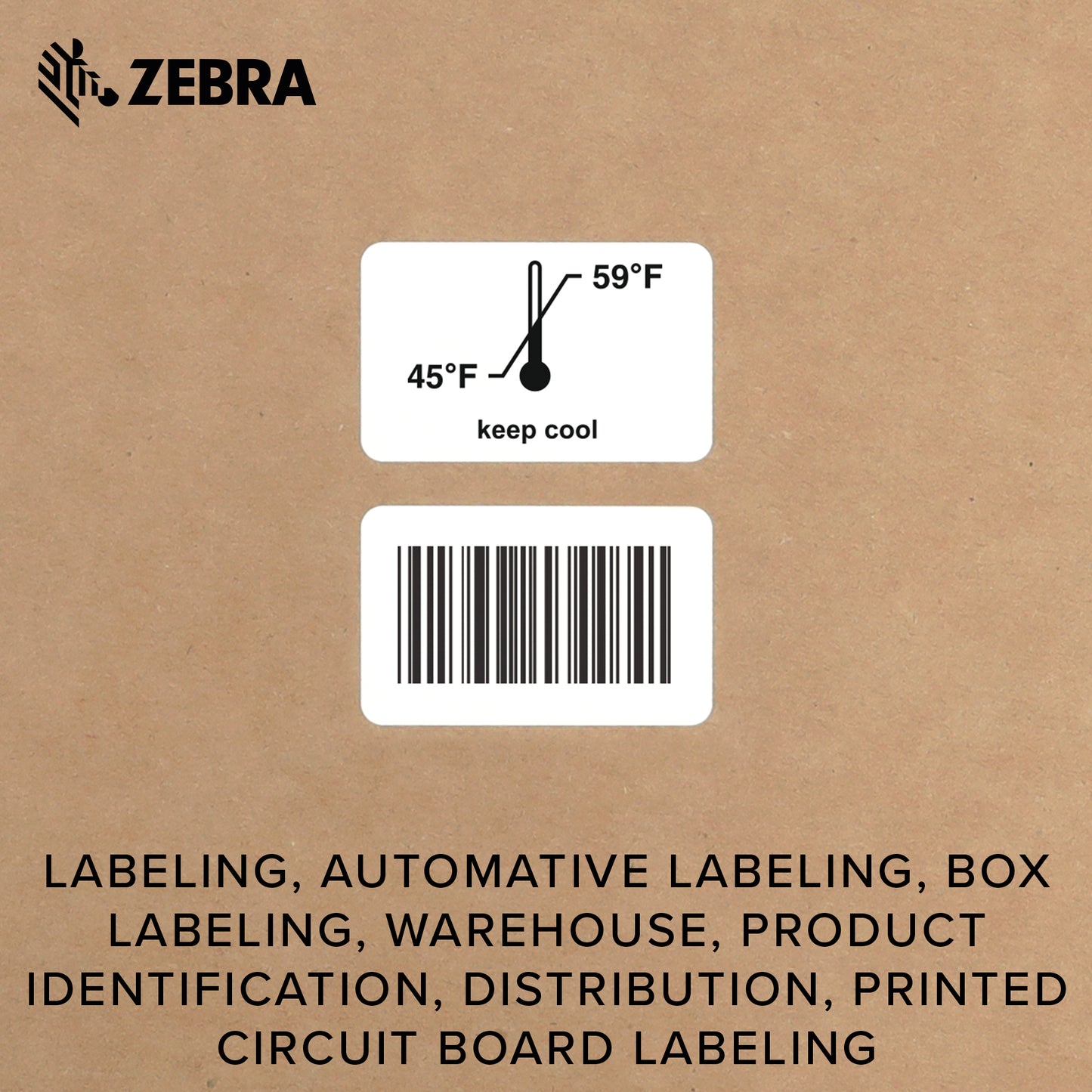 Zebra 2 x 1.25 in Thermal Transfer Polyester Labels Z-Ultimate 3000T Permanent Adhesive Shipping Labels 1 in Core 8 rolls 10031645SP