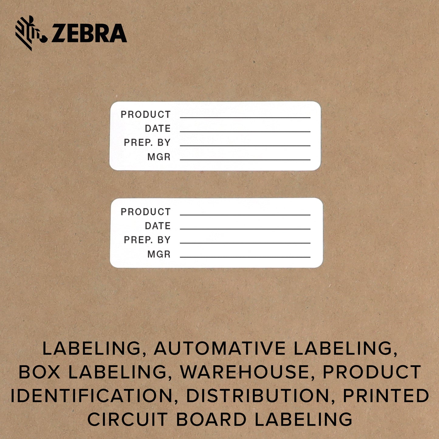 Zebra 3 x 1 in Thermal Transfer Polyester Labels Z-Ultimate 3000T Permanent Adhesive Shipping Labels 1 in Core 8 Rolls 10031646SP