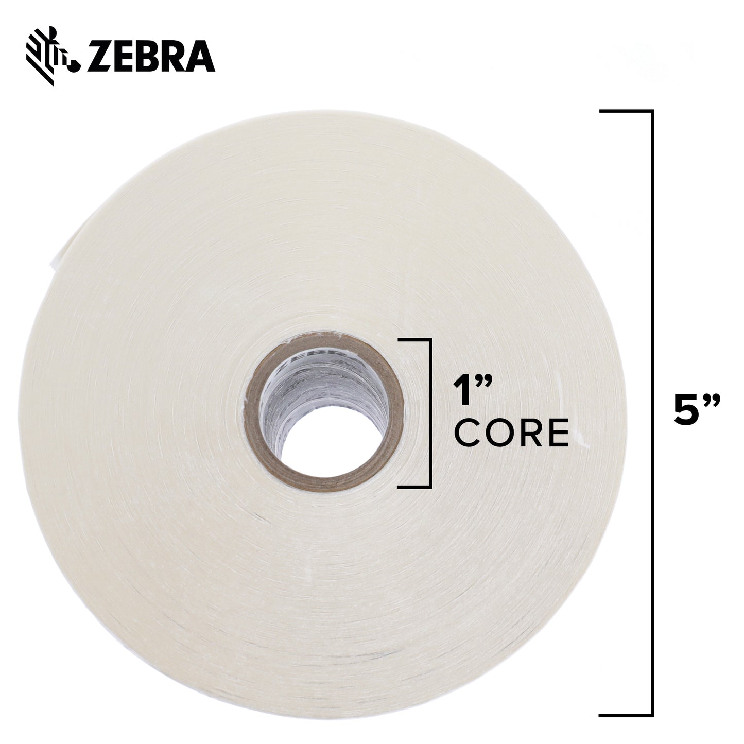 Zebra 4 x 6 in Thermal Transfer Polypropylene Labels PolyPro 3000T Permanent Adhesive Shipping Labels 1 in Core 4 rolls 10031650SP