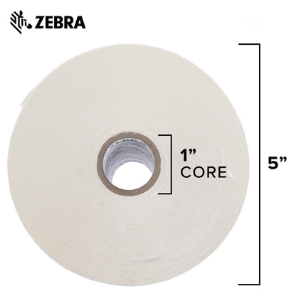 Zebra 4 x 6 in Thermal Transfer Polypropylene Labels PolyPro 3000T Permanent Adhesive Shipping Labels 1 in Core 4 rolls 10031650SP