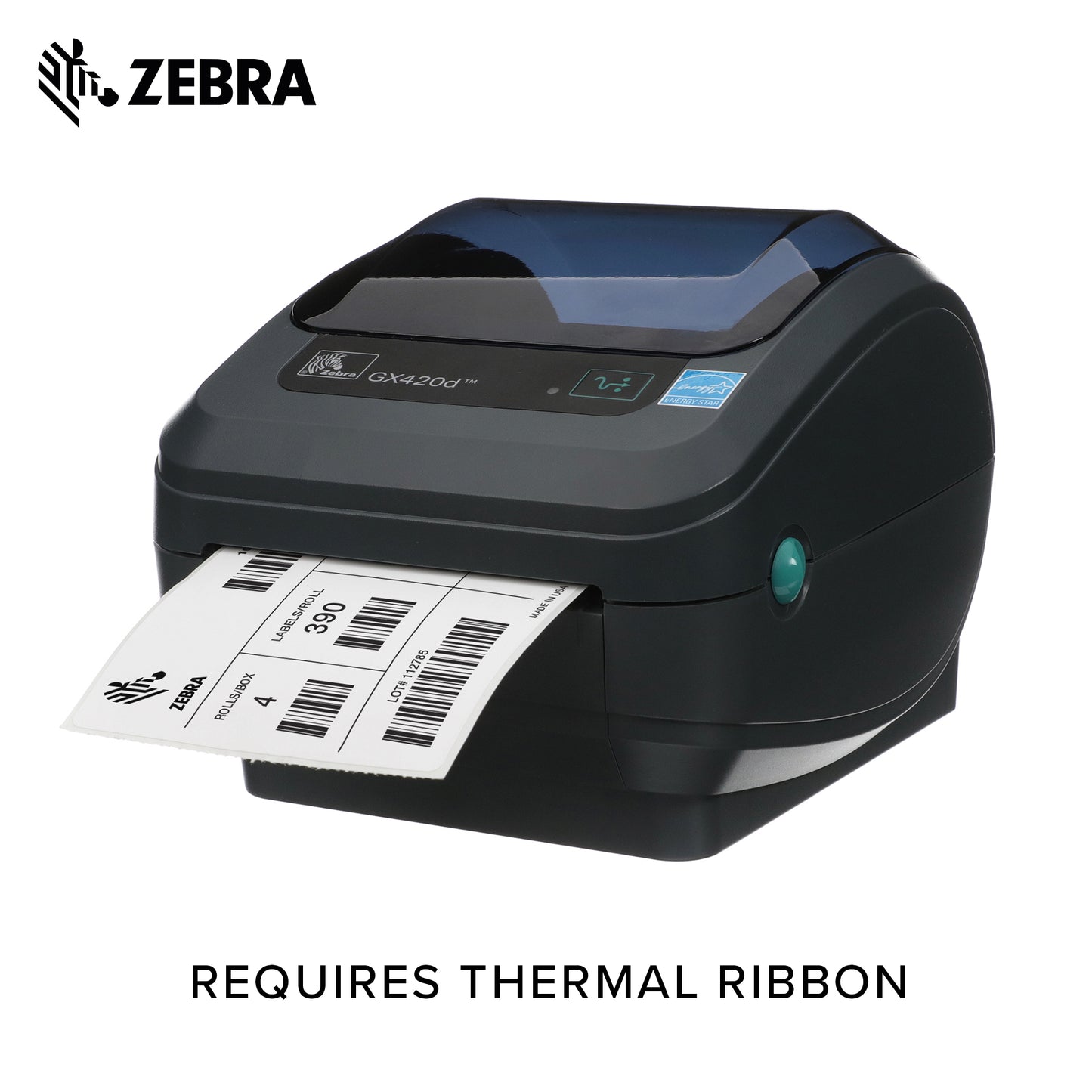 Zebra 4 x 6 in Thermal Transfer Polypropylene Labels PolyPro 3000T Permanent Adhesive Shipping Labels 1 in Core 4 rolls 10031650SP