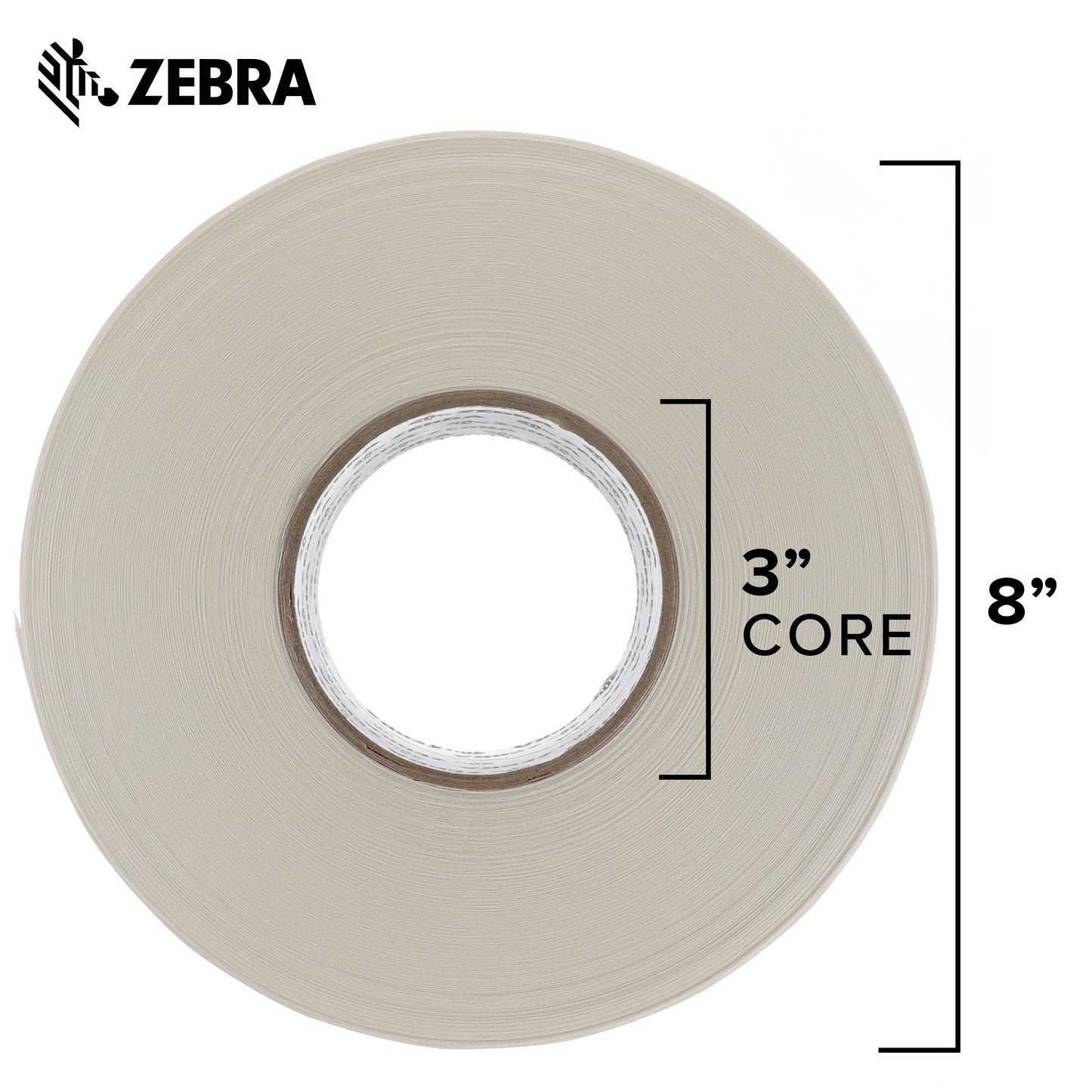 Zebra 3 x 1 in Direct Thermal Paper Labels Z-Perform 2000D Permanent Adhesive Shipping Labels 3 in Core 6 rolls 10031653SP