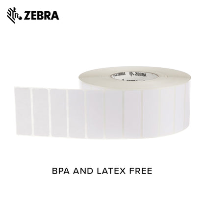 Zebra 3 x 1 in Direct Thermal Paper Labels Z-Perform 2000D Permanent Adhesive Shipping Labels 3 in Core 6 rolls 10031653SP