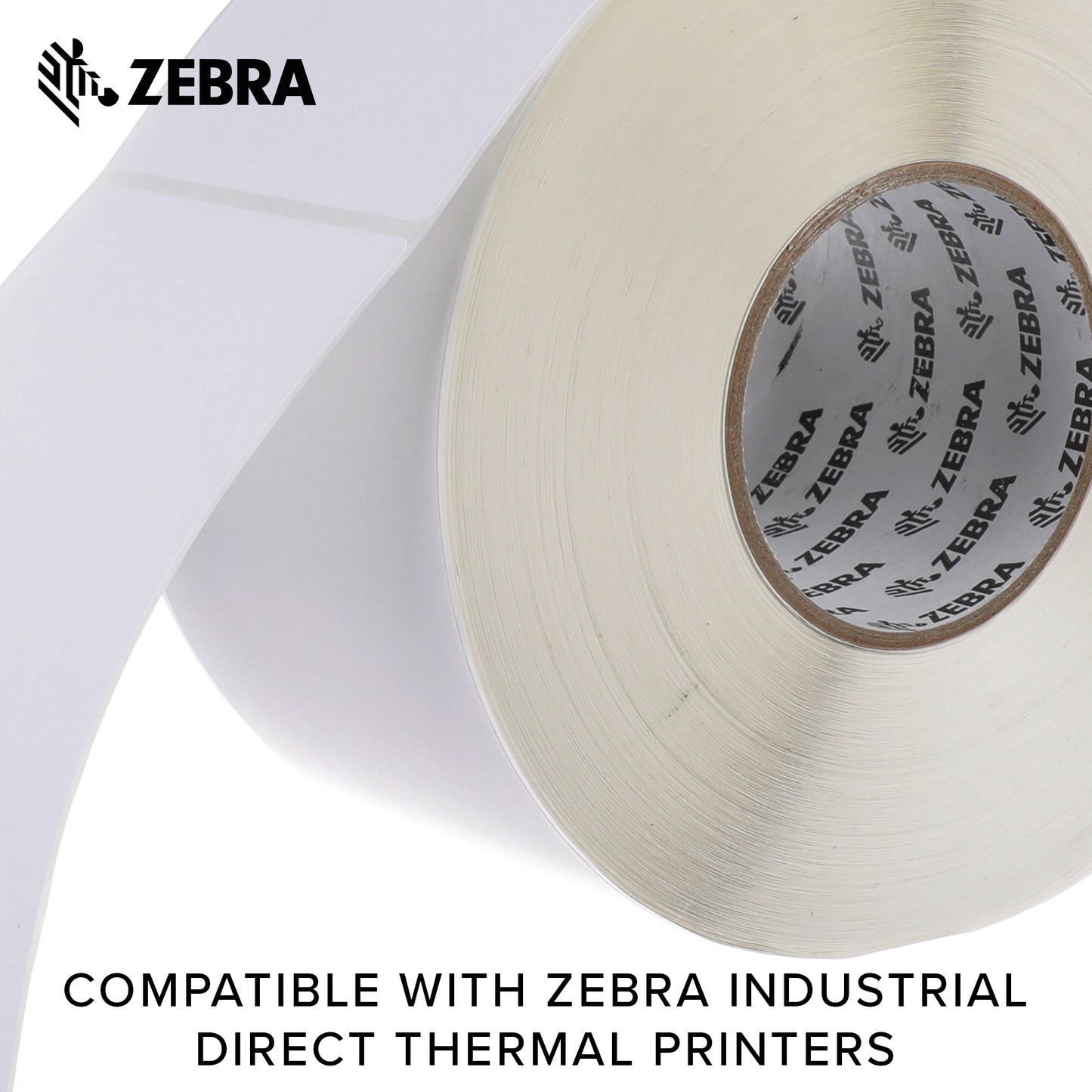 Zebra - 4 x 6 in Direct Thermal Paper labels, Z-Perform 2000D Permanent Adhesive Shipping labels, Zebra Industrial Printer Compatible, 3 in Core - 4 rolls - 10031655SP