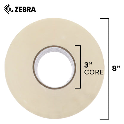 Zebra - 4 x 6 in Thermal Transfer Polypropylene labels, PolyPro 4000T Permanent Adhesive Shipping labels, Zebra Industrial Printer Compatible, 3 in Core - 4 rolls - 10031660SP