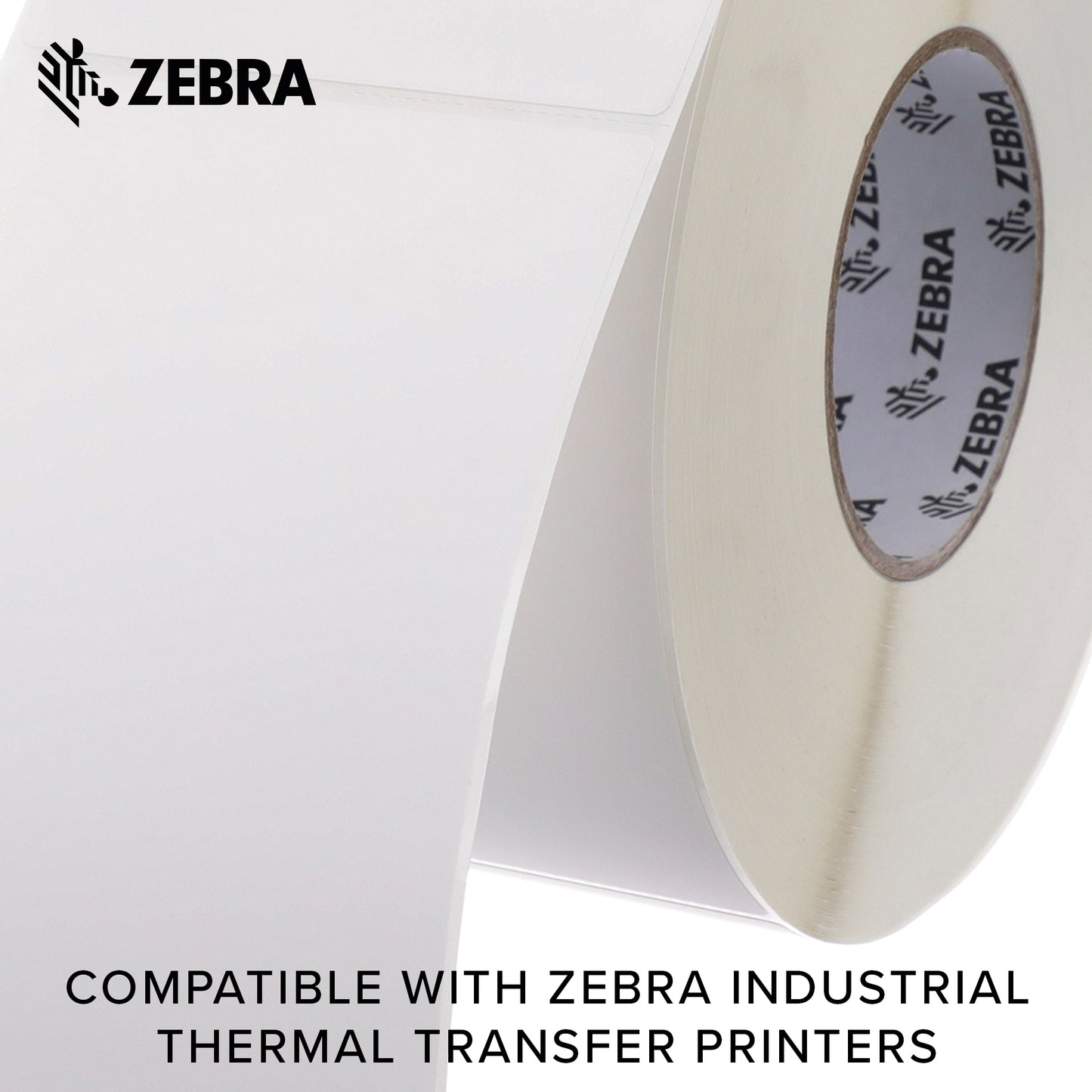 Zebra - 4 x 6 in Thermal Transfer Polypropylene labels, PolyPro 4000T Permanent Adhesive Shipping labels, Zebra Industrial Printer Compatible, 3 in Core - 4 rolls - 10031660SP