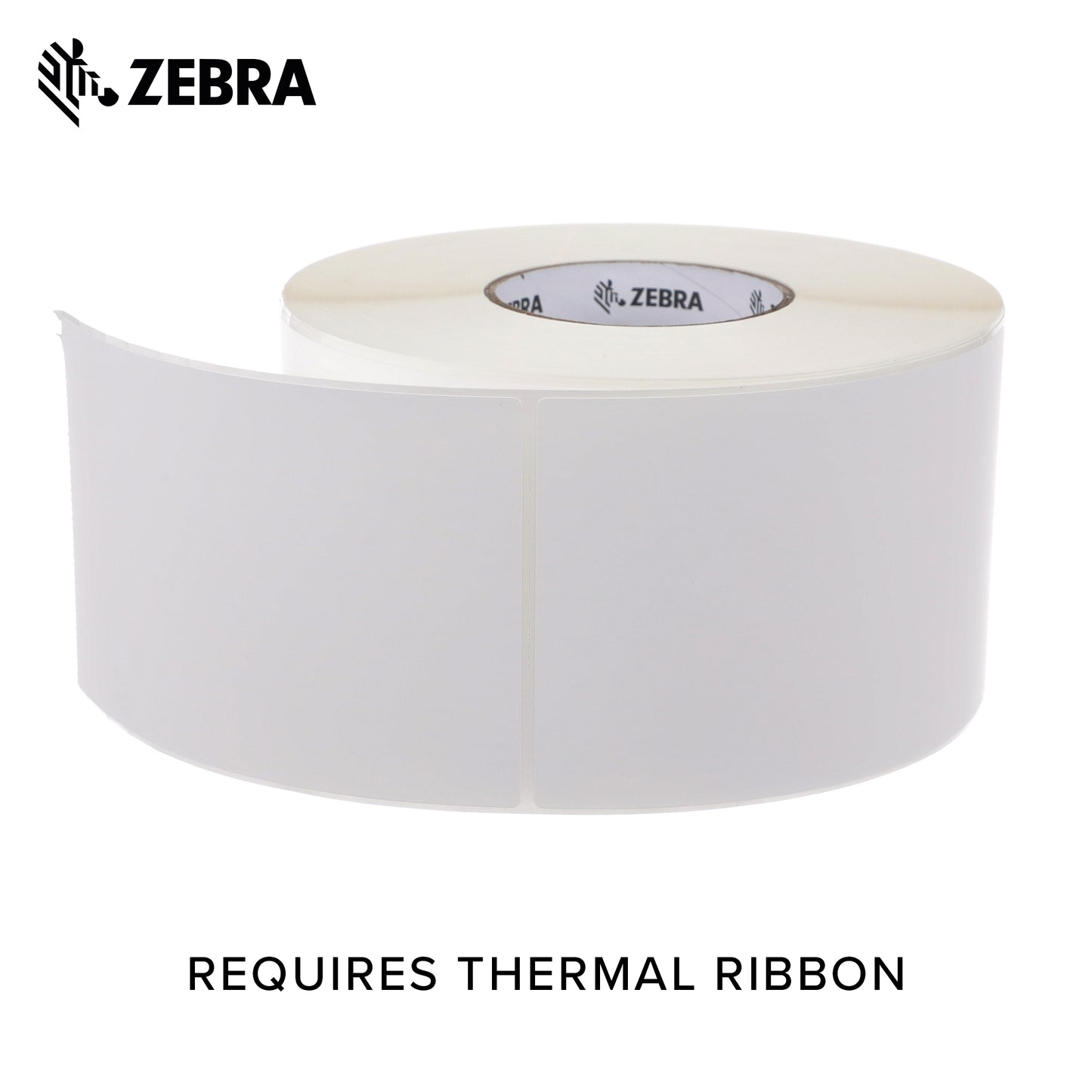 Zebra - 4 x 6 in Thermal Transfer Polypropylene labels, PolyPro 4000T Permanent Adhesive Shipping labels, Zebra Industrial Printer Compatible, 3 in Core - 4 rolls - 10031660SP