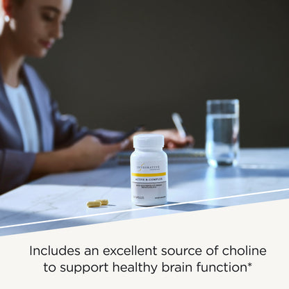 Integrative Therapeutics - Active B-Complex - Cellular Energy Production*- with 8 B-Vitamins, Vitamin B12, Folate, Choline - 60 Capsules, 2 Pack