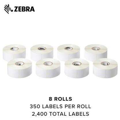 Zebra Dymo Address Labels 1 1/8 x 3 1/2 in Compatible with Dymo LabelWriter Printer 8 Rolls 10033430SP