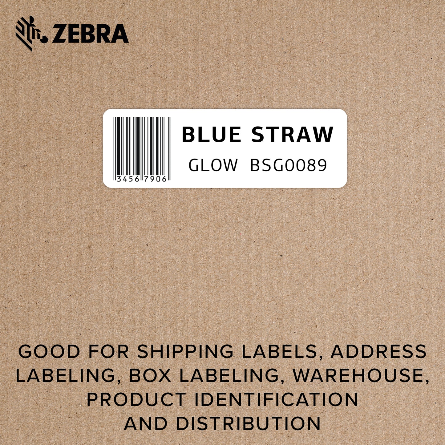 Zebra Dymo Address Labels 1 1/8 x 3 1/2 in Compatible with Dymo LabelWriter Printer 8 Rolls 10033430SP