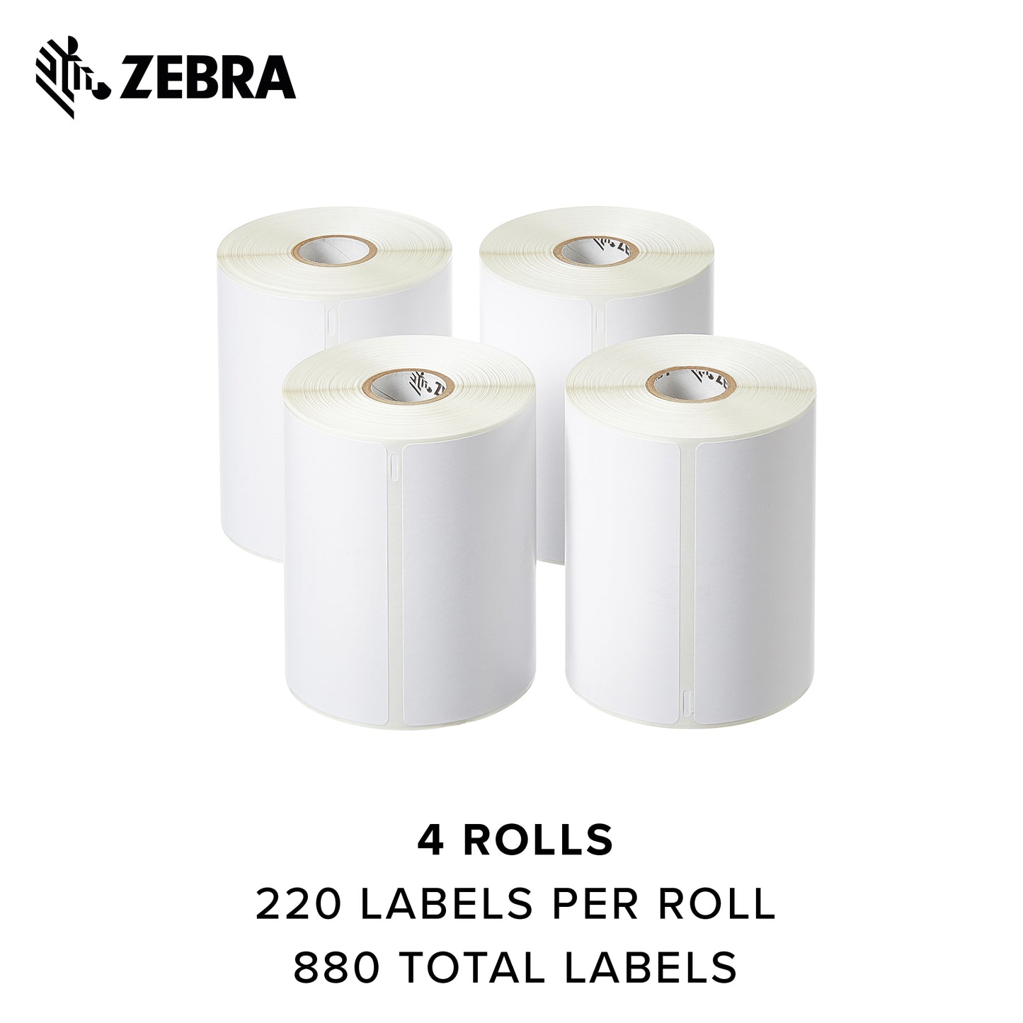 Zebra Dymo XL Shipping Labels 4 x 6 in Compatible with Dymo LabelWriter 4XL Printer 4 Rolls 10033432SP