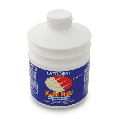 Evercoat Glaze Coat Polyester Finishing and Blending Putty for Metal, Aluminum, Steel & More - 30 Oz
