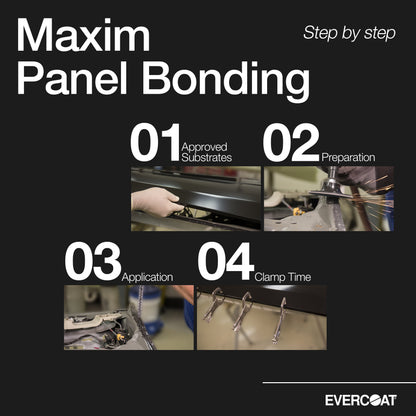 Evercoat Maxim Multi-Panel Panel Bonding Adhesive for Cold-Rolled Steel, Aluminum & More - 8.5 Fl Oz