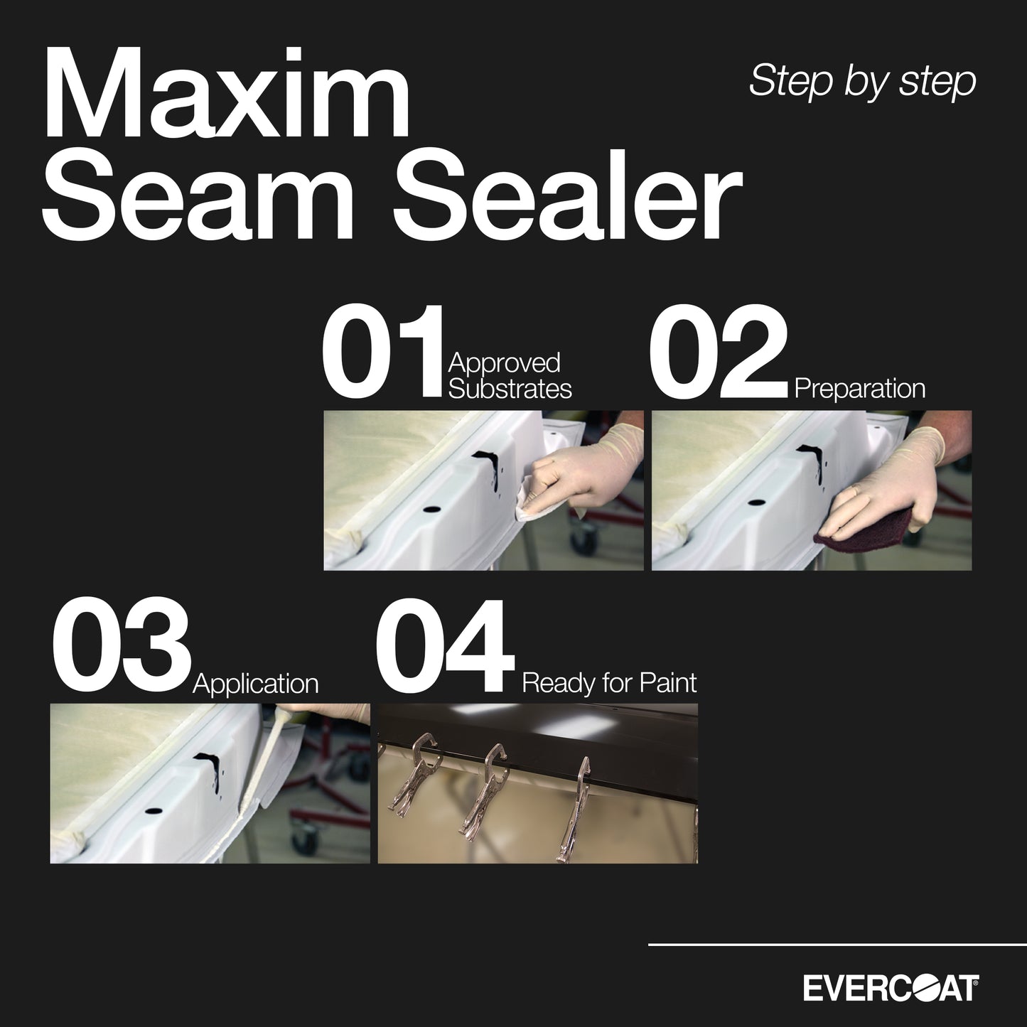 Evercoat Maxim Control Flow Seam Sealer for Gutters, Roof Lines, and Sloped Areas - 8.5 Fl Oz