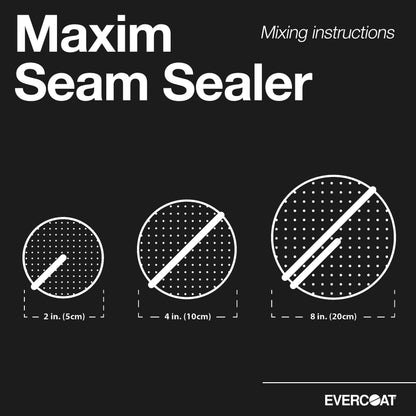 Evercoat Maxim Control Flow Seam Sealer for Gutters, Roof Lines, and Sloped Areas - 8.5 Fl Oz