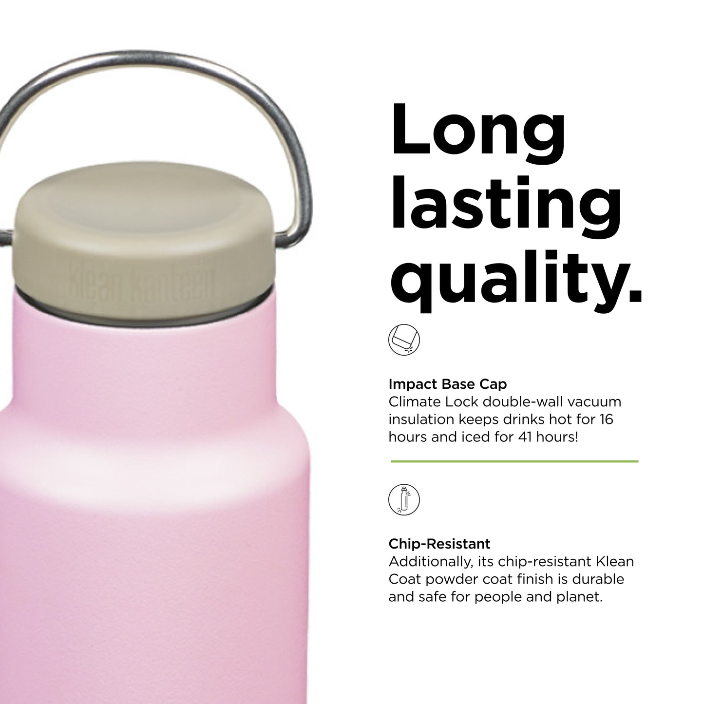 Klean Kanteen Insulated Classic Narrow 12oz (w/Loop Cap) Lotus