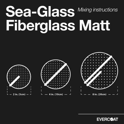 Evercoat Sea-Glass Fiberglass Mat - Fiberglass in Non-Woven State - 1.5 Oz - 9 Sq Ft