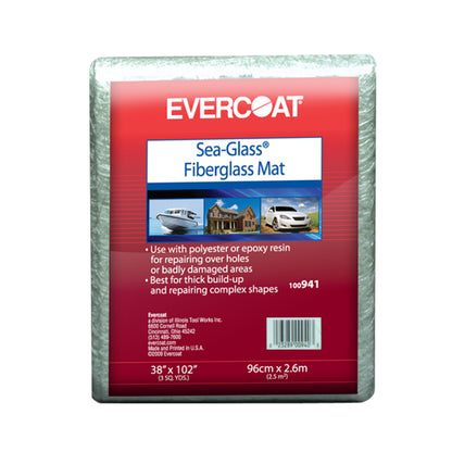 Evercoat Sea-Glass Fiberglass Mat - Fiberglass in Non-Woven State - 1.5 Oz - 27 Sq Ft