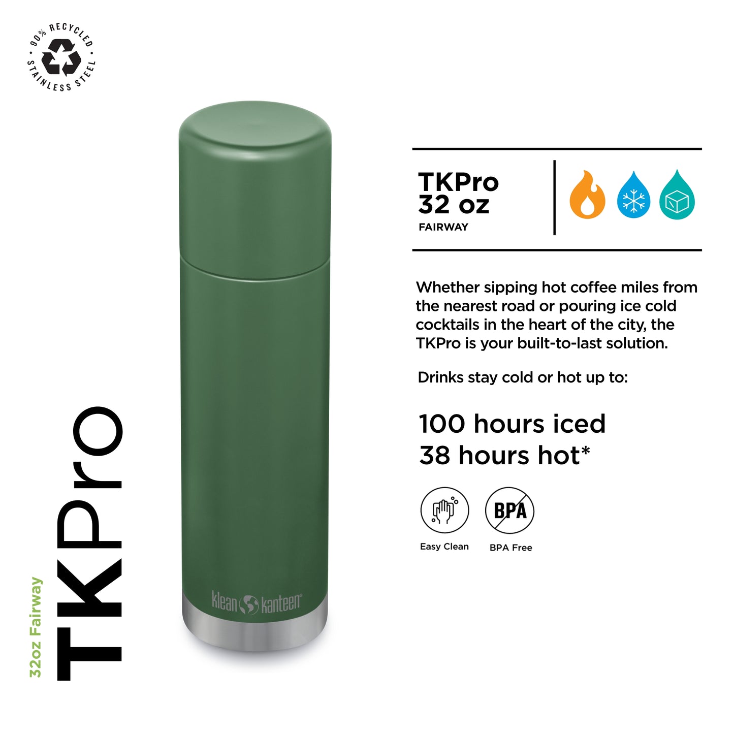 Klean Kanteen TKPro 33oz Fairway