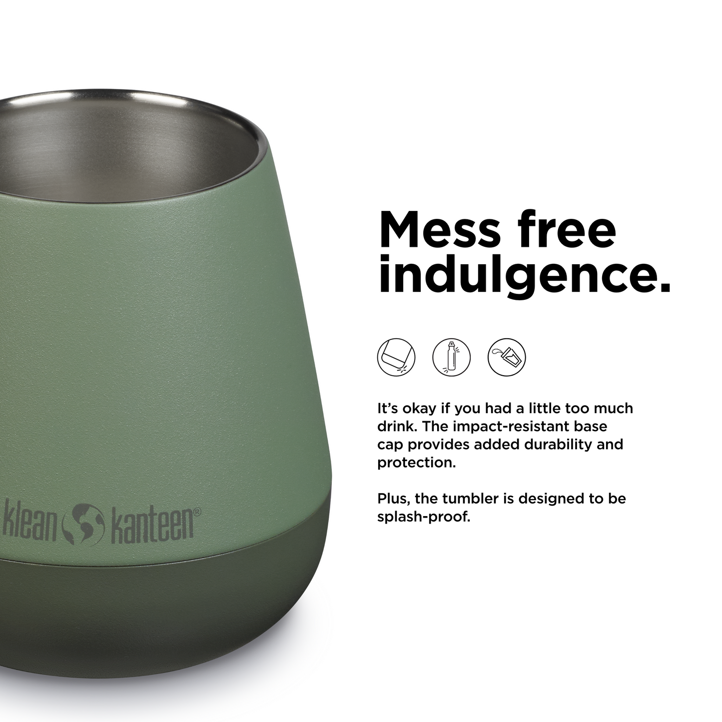 Klean Kanteen Rise 10oz Wine Tumbler - Stainless Steel - Sea Spray