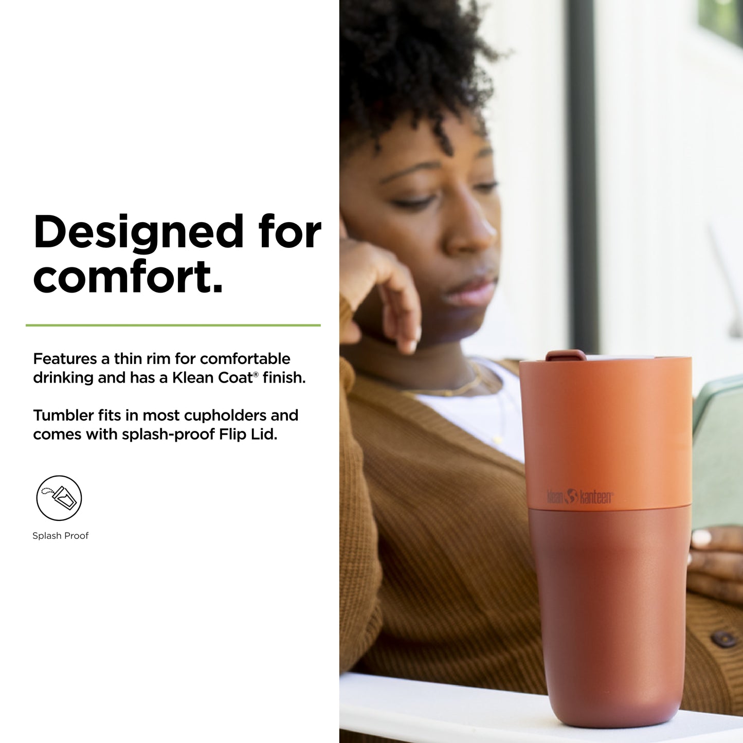 Klean Kanteen Rise 26oz Tumbler - Stainless Steel with Flip Lid - Autumn Glaze