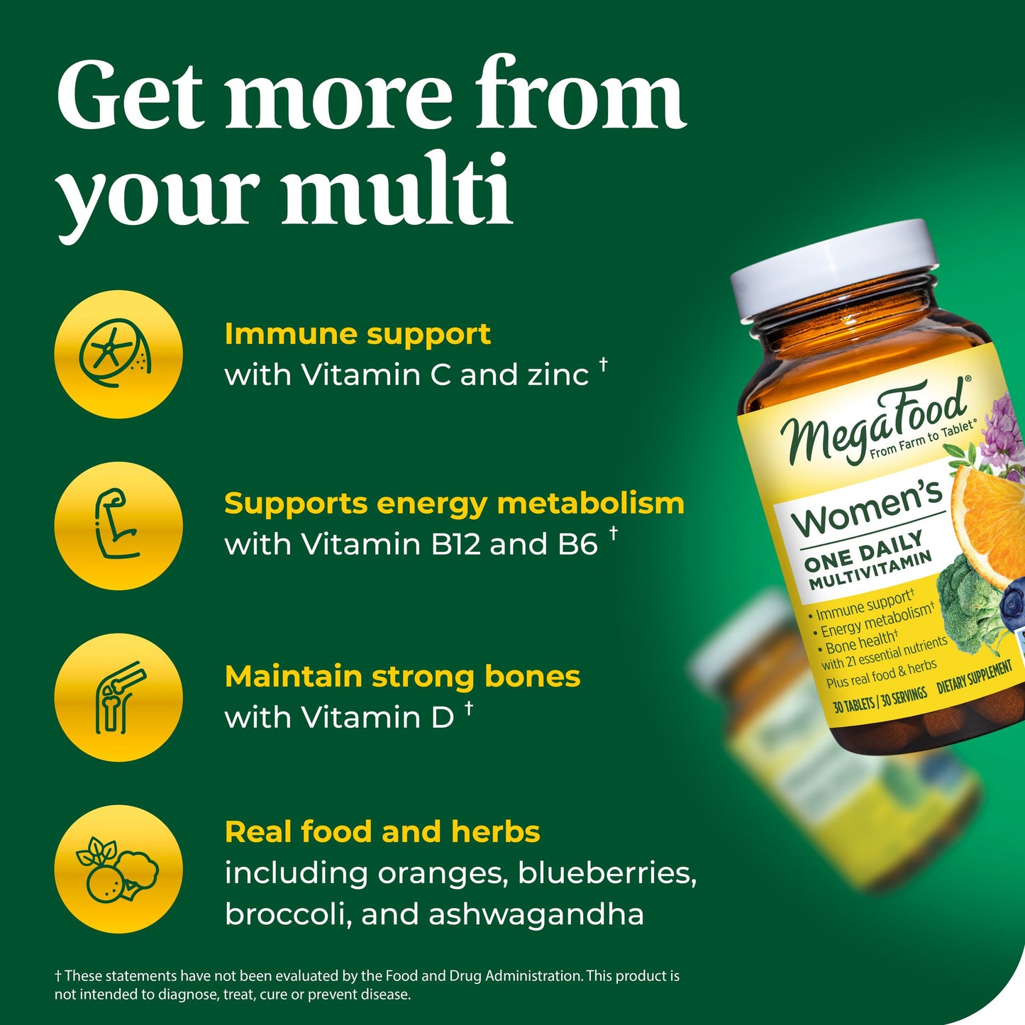 Megafood Women's One Daily Multivitamin Support for Energy