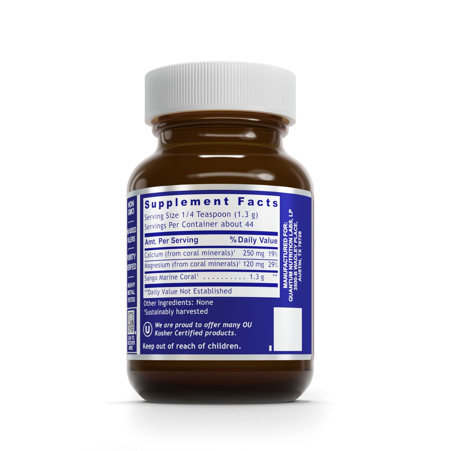Quantum Calci-Mag - Delivers Calcium and Magnesium from Sango Marine Coral, Promotes an Optimal Alkaline pH, Mineral Support for the Bones. Joints and Teeth - 2 Oz