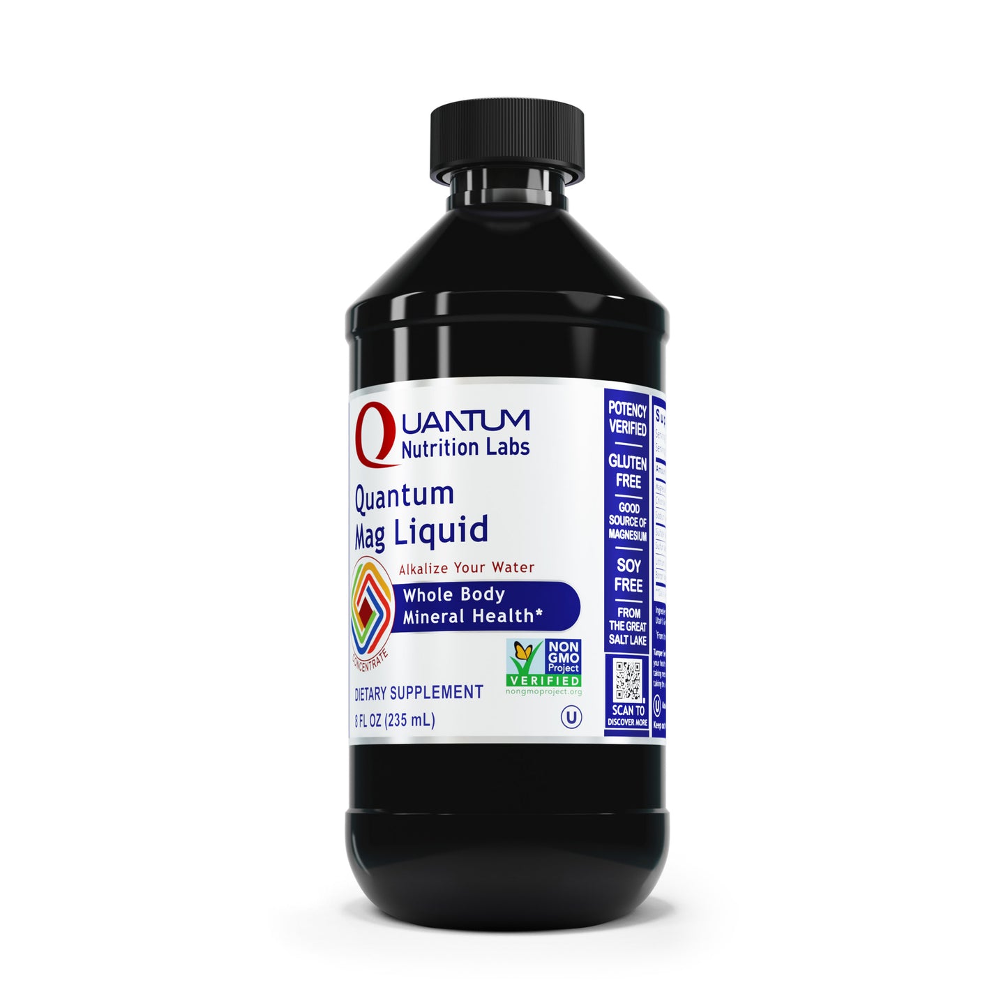 Quantum Mag Liquid - Promotes Whole Body Mineral Health - Rich in Magnesium - Solar-Evaporated Mineral Concentrate from Utah‚Äôs Great Salt Lake - 8 FL OZ
