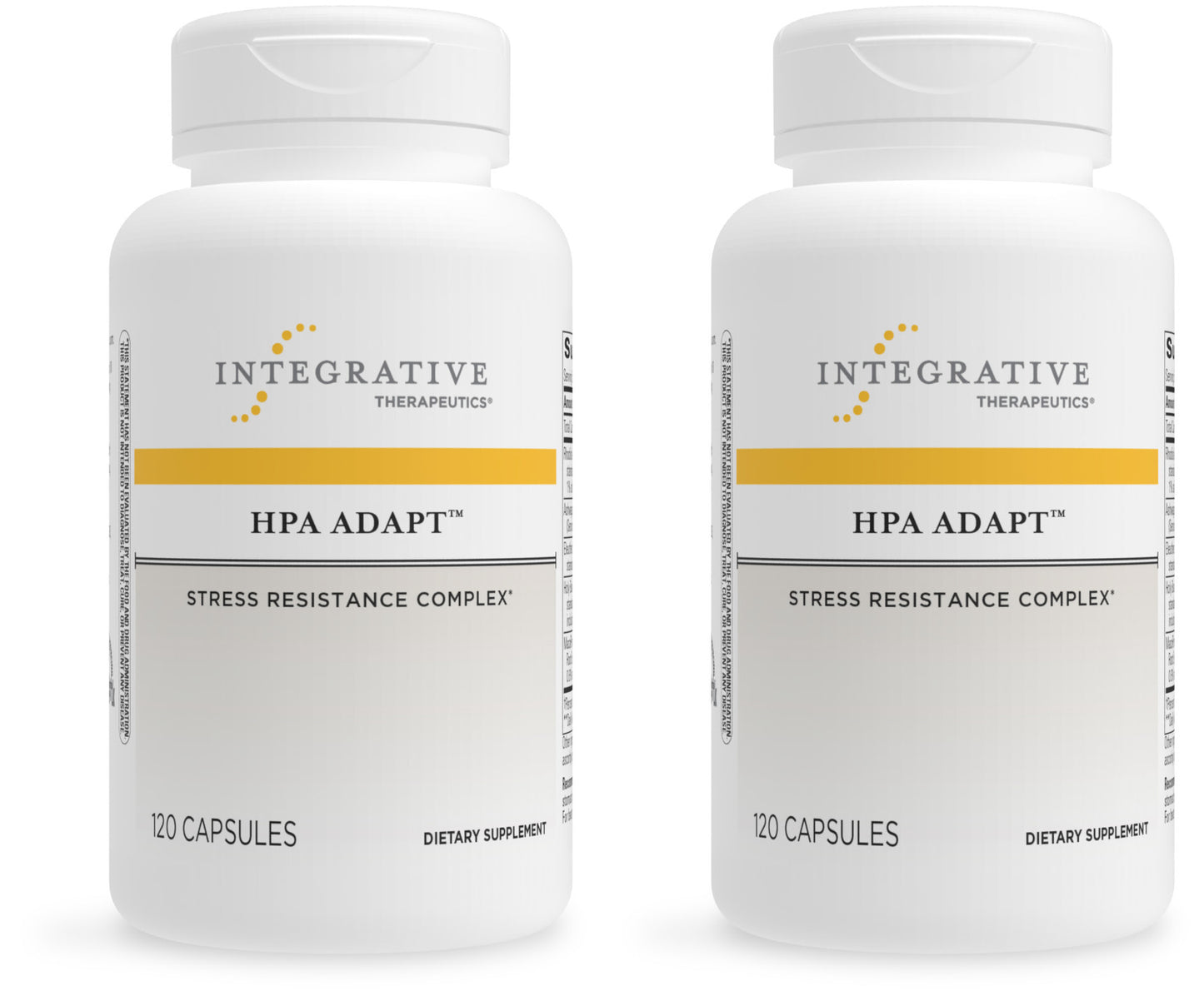 Integrative Therapeutics HPA Adapt - Supports Healthy Stress Response* - with Ashwagandha, Maca, Holy Basil & Rhodiola - Gluten Free - Soy Free - 120 Vegan Capsules - 2 Pack