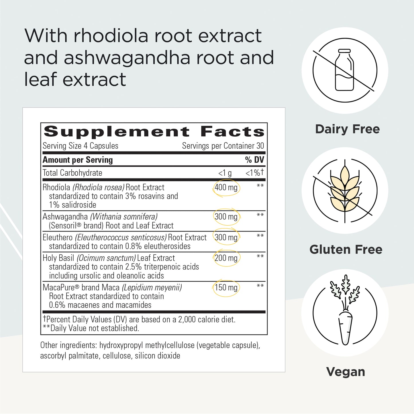 Integrative Therapeutics HPA Adapt - Supports Healthy Stress Response* - with Ashwagandha, Maca, Holy Basil & Rhodiola - Gluten Free - Soy Free - 120 Vegan Capsules - 2 Pack