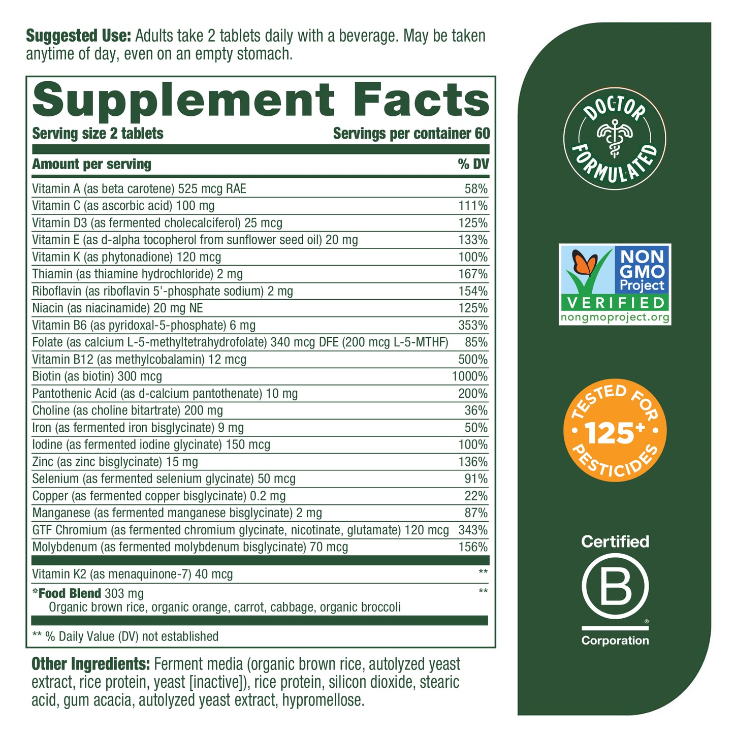 MegaFood, Multi for Women 40+, Supports Optimal Health and Wellbeing, Multivitamin and Mineral Dietary Supplement, Gluten Free, Vegetarian, 120 Tablets