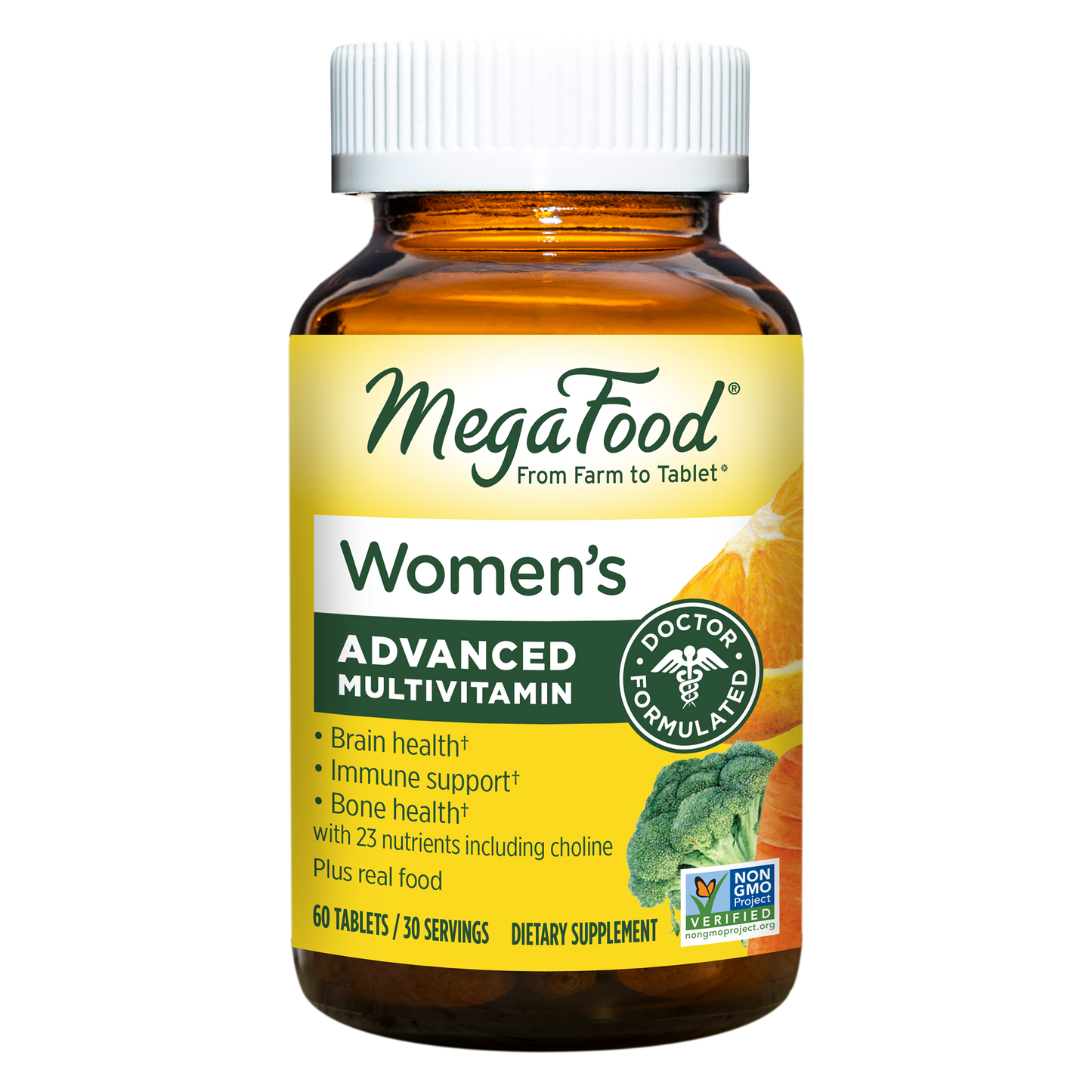 MegaFood, Multi for Women, Supports Optimal Health and Wellbeing, Multivitamin and Mineral Dietary Supplement, Gluten Free, Vegetarian, 60 Tablets