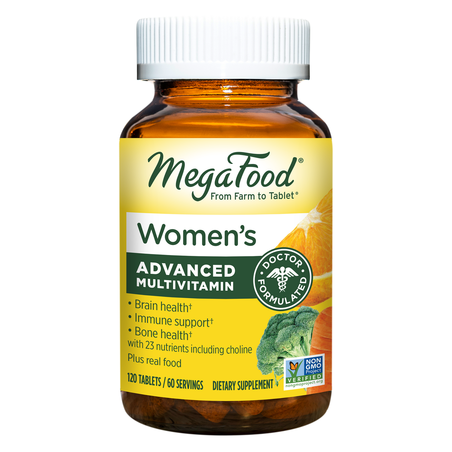 MegaFood, Multi for Women, Supports Optimal Health and Wellbeing, Multivitamin and Mineral Dietary Supplement, Gluten Free, Vegetarian, 120 Tablets