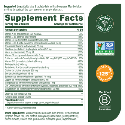 MegaFood, MegaFood's Multi for Men 55+, Supports Optimal Health and Wellbeing, Multivitamin and Mineral Supplement, Gluten Free, Vegetarian, 120 Tablets