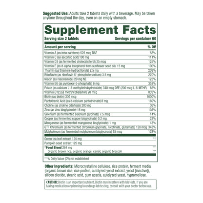 MegaFood, MegaFood's Multi for Men 55+, Supports Optimal Health and Wellbeing, Multivitamin and Mineral Supplement, Gluten Free, Vegetarian, 120 Tablets