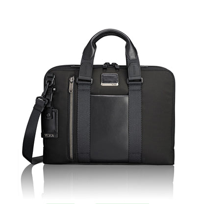 TUMI - Alpha Bravo Aviano Laptop Slim Brief Briefcase - 15 Inch Computer Bag for Men and Women - Black