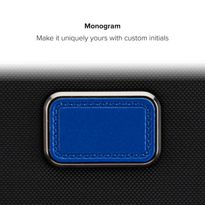 TUMI - Accents Kit - Includes 2 Leather Monogram Patches, 1 Leather Luggage Handle Wrap, 1 Luggage Tag & 8 Leather Zipper Pulls - Atlantic