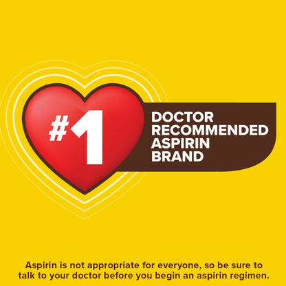 Bayer Chewable Low Dose Aspirin Orange - Value Pack, 36-Count Chewable Tablets (Pack of 9)