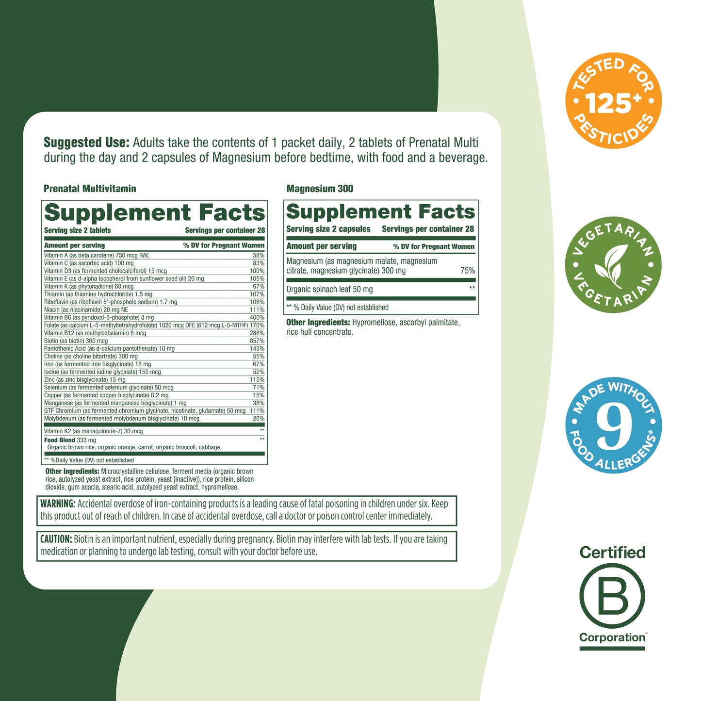 MegaFood - Baby and Me 2 Prenatal Daily Packs - 28 ct