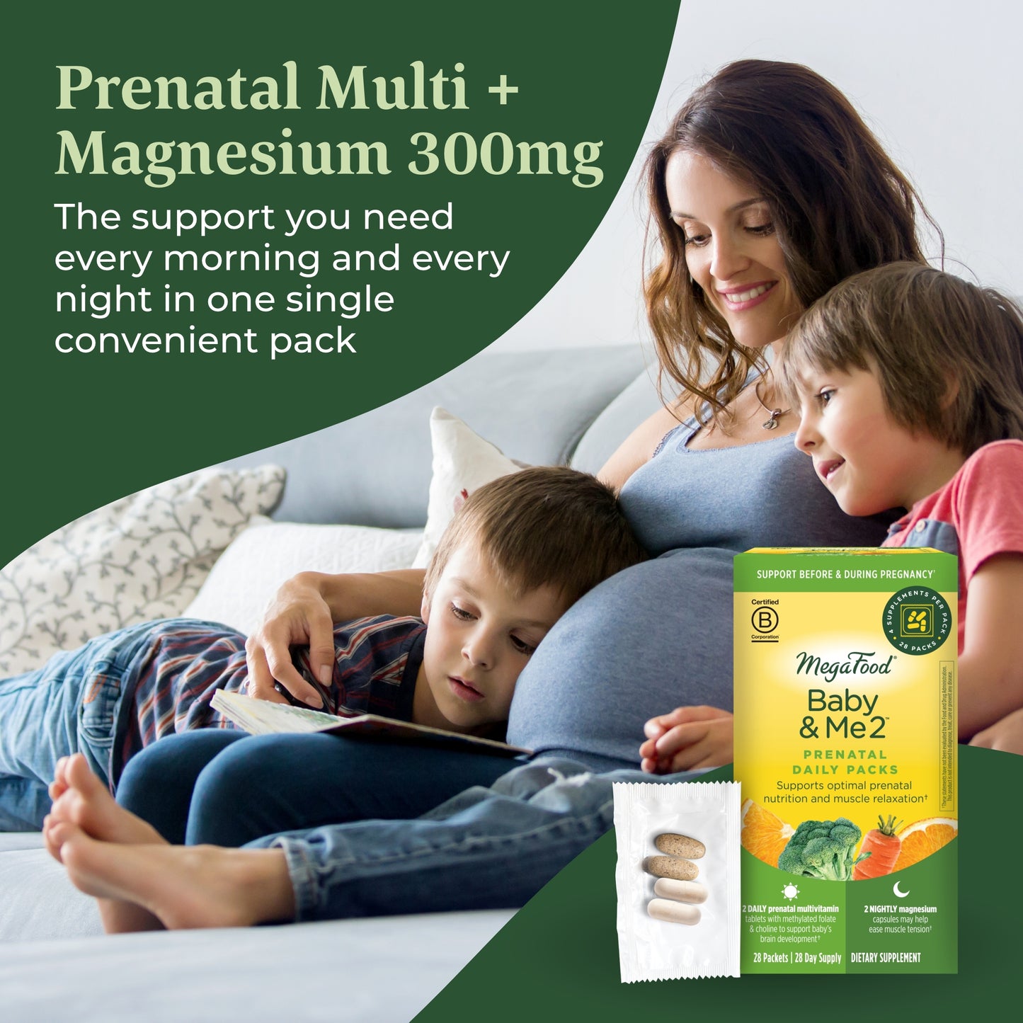 MegaFood - Baby and Me 2 Prenatal Daily Packs - 28 ct