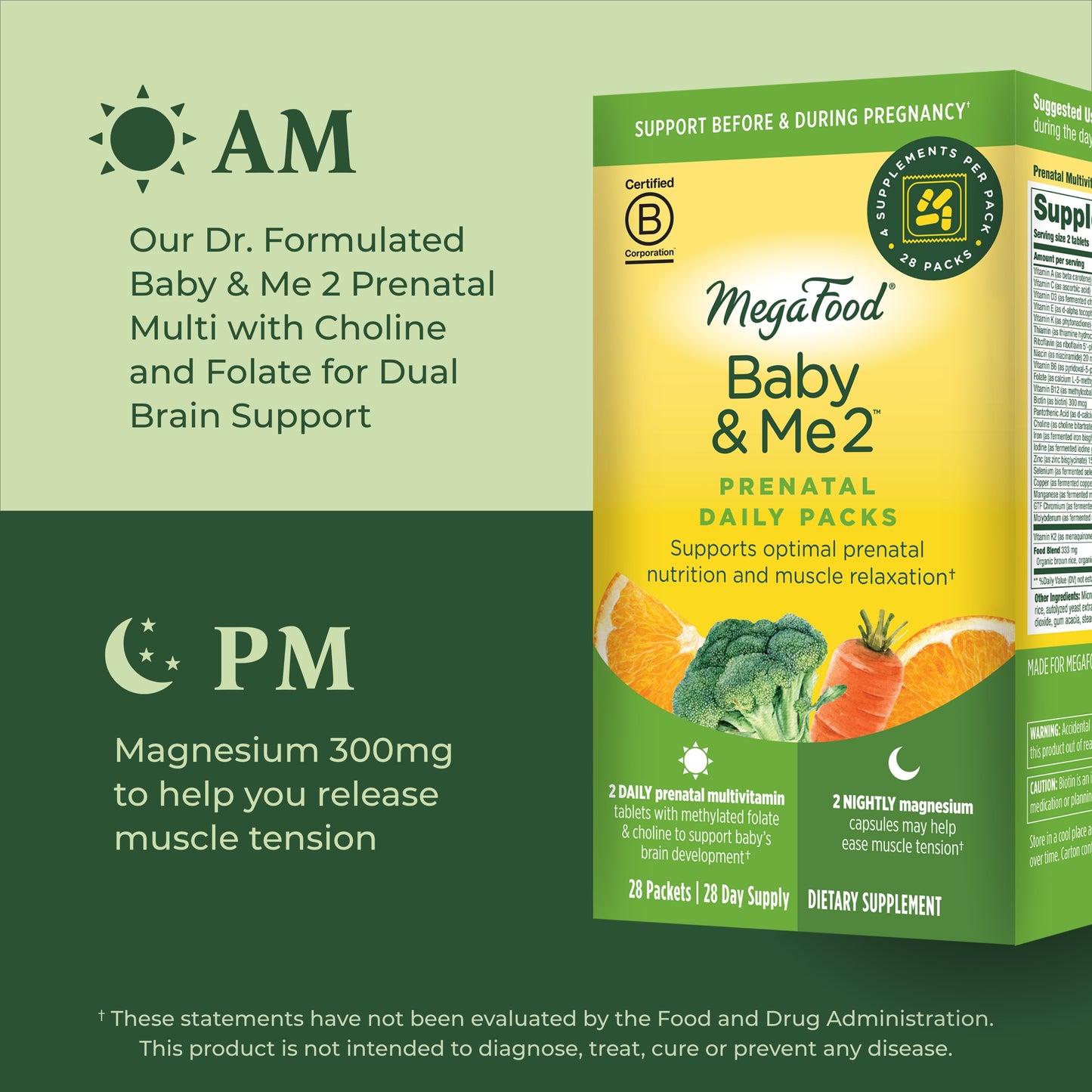MegaFood - Baby and Me 2 Prenatal Daily Packs - 28 ct